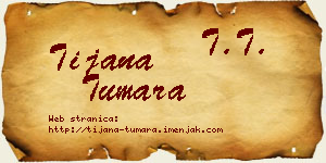 Tijana Tumara vizit kartica